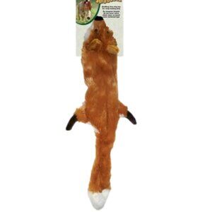 Large Dog Toy: Flat Crinkle Fox
